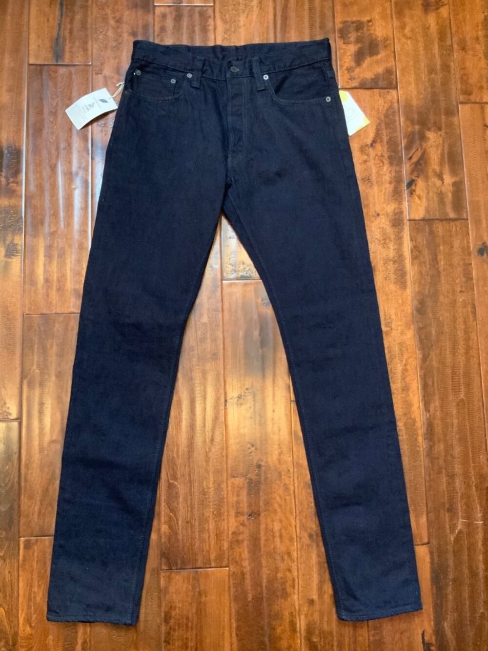 Pure Blue Japan XX-003-IDBK Indigo X Black Selvedge Denim Jeans, Size 32 NWT!
